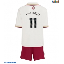 Camisa de Futebol Arsenal Gabriel Martinelli #11 Equipamento Alternativo Infantil 2025-26 Manga Curta (+ Calças curtas)